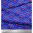 thumbnail image 2 of Soimoi Rayon Crepe Fabric Scales Geometric Print Fabric by Yard 46 Inch Wide, 2 of 3