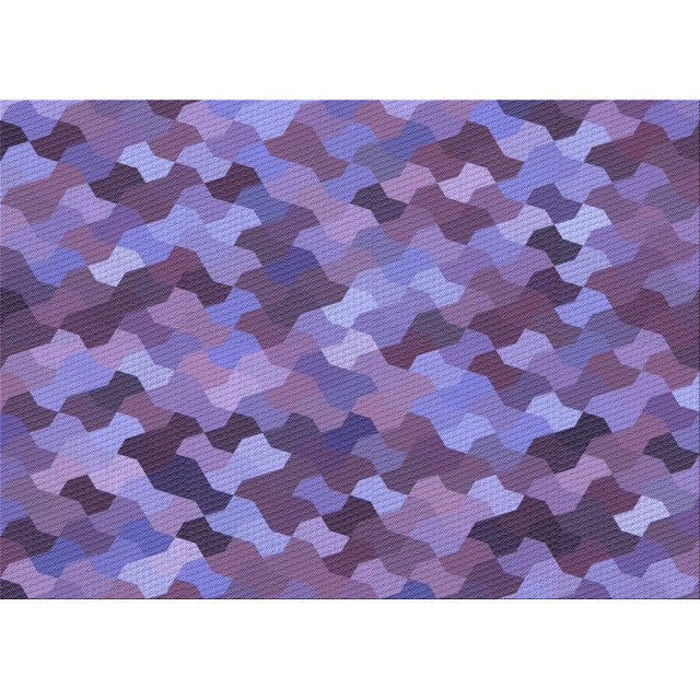 Ahgly Company Machine Washable Indoor Rectangle Transitional Purple Mimosa Purple Area Rugs, 2' x 4'