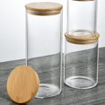 thumbnail image 4 of Glass Jars with Airtight Lids Large Durable Storage Jar for Sauces Pickled Vegetables  2, 4 of 8