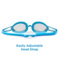thumbnail image 5 of Dolfino Pro Striker II Youth Swim Goggle - Blue / Smoke, 5 of 5