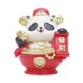 thumbnail image 2 of 2024 New Year Panda Figurine Table Ornament Resin Material for Desktop Decor A, 2 of 8