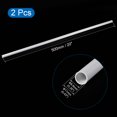 thumbnail image 2 of Unique Bargains 8.8mm ID 11mm OD 500mm White PVC Pipe Round Rigid Plastic Tube for Water Pipe 2 Pack, 2 of 5