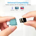 thumbnail image 5 of TF Card Reader, Micro SD Card Reader, Type C TF Memory Card Reader Adapter with USB C to USB Adapter Compatible with Laptops, MacBook, Samsung Galaxy (Grey), 5 of 5