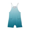 thumbnail image 3 of Plebaso Girls Summer Sleeveless Casual Solid Color Romper Spaghetti Strap Shorts Jumpsuit With Pockets, 3 of 6