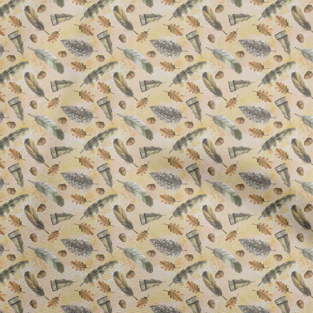 oneOone Cotton Cambric Peach Fabric Autumn Sewing Craft Projects Fabric Prints By Yard 56 Inch Wide