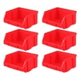 thumbnail image 4 of JUNWELL Storage Bins Garage Tool Stackable Organizer Containers Plastic Box Rack Stacking Small Parts Hanging Pegboard Workshop, 4 of 7