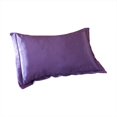 thumbnail image 1 of Clearance Items！Solid Color Faux Silk Pillowcase Silk No Zipper Envelope Pillow Pillow Cover Pillow Case Protector With Zipper, 1 of 7
