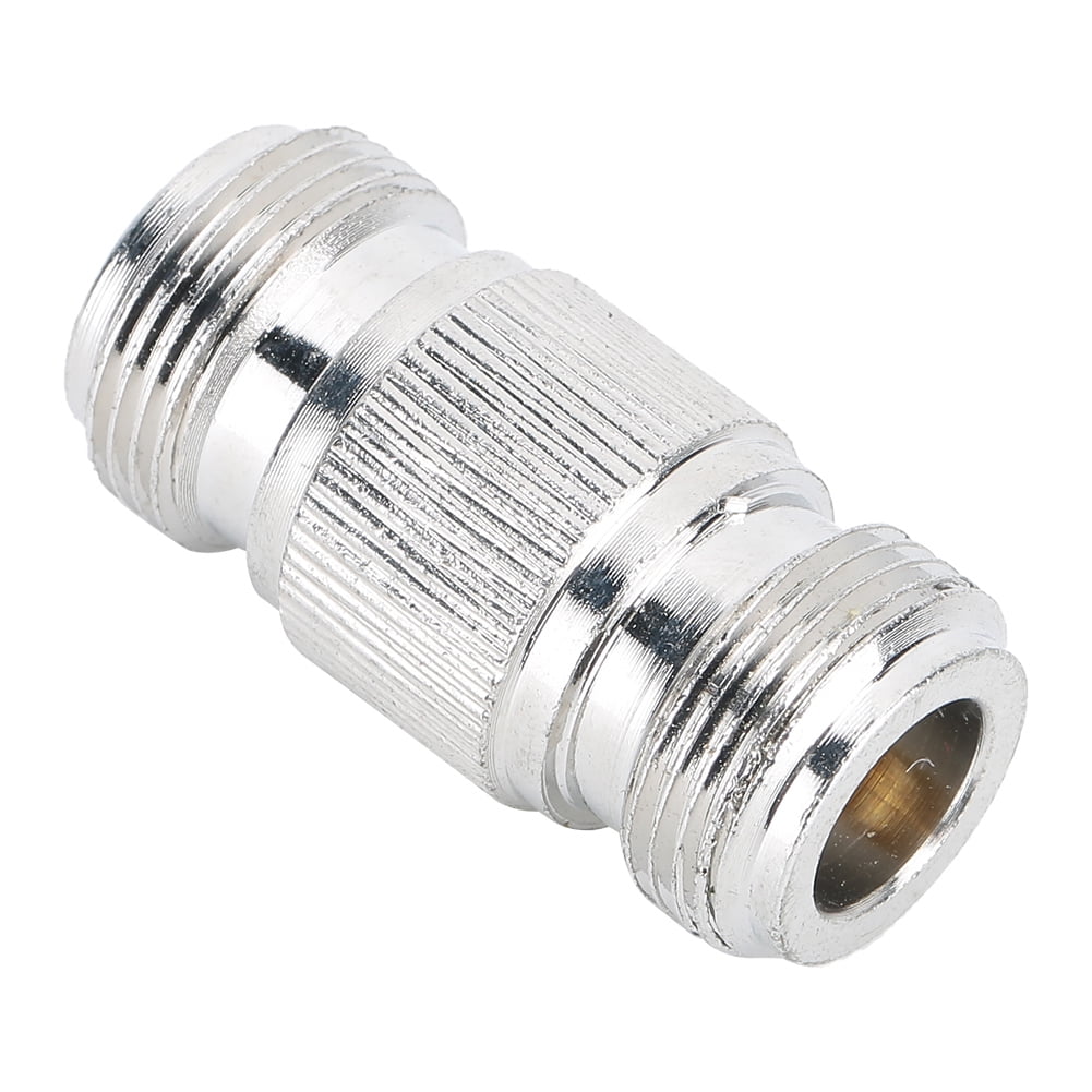 Adapter Connector N Type Female Connector N Type Connector N Type Antenna Connector 2PCS N Female Double Pass Connector For N Type Male Coaxial Cables Antennas