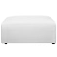 thumbnail image 3 of Modway Mingle Modern Style Polyester Fabric Ottoman in White Finish, 3 of 4