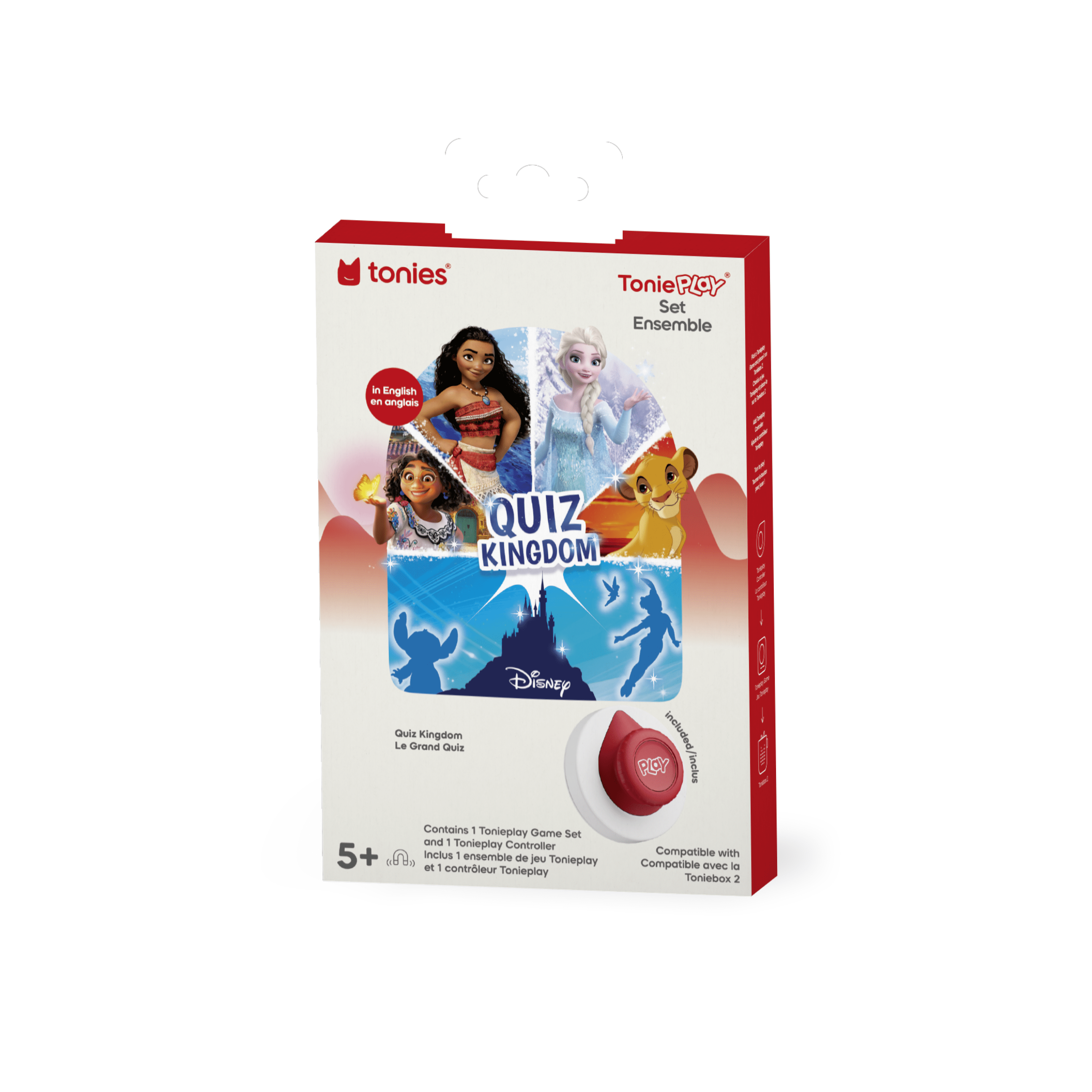tonies Tonieplay Ensemble: Disney Jeu-questionnaire du Royaume (Anglais)