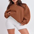 thumbnail image 4 of Sweat-shirts Surdimensionnés à Manches Longues pour Femmes, 4 of 6