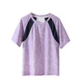 thumbnail image 2 of hengsof T-Shirt de Sport d'Été pour Filles en Soie Glacée Confortable et Respirant à Manches Courtes Col Rond Haut Évacuant l'Humidité T-Shirt de Sport, 2 of 6