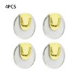 thumbnail image 2 of Baohd 4 Pieces Multi-Purpose Hook Self Adhesive Wall Hanger Clothes Handbag Key Hooks Punch-free Rack Strong Bearing Home Storage Clear, 2 of 9