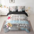 thumbnail image 2 of YST Beach Theme 7-Piece Comforter Set, Starfish Seashell, King, 2 of 4