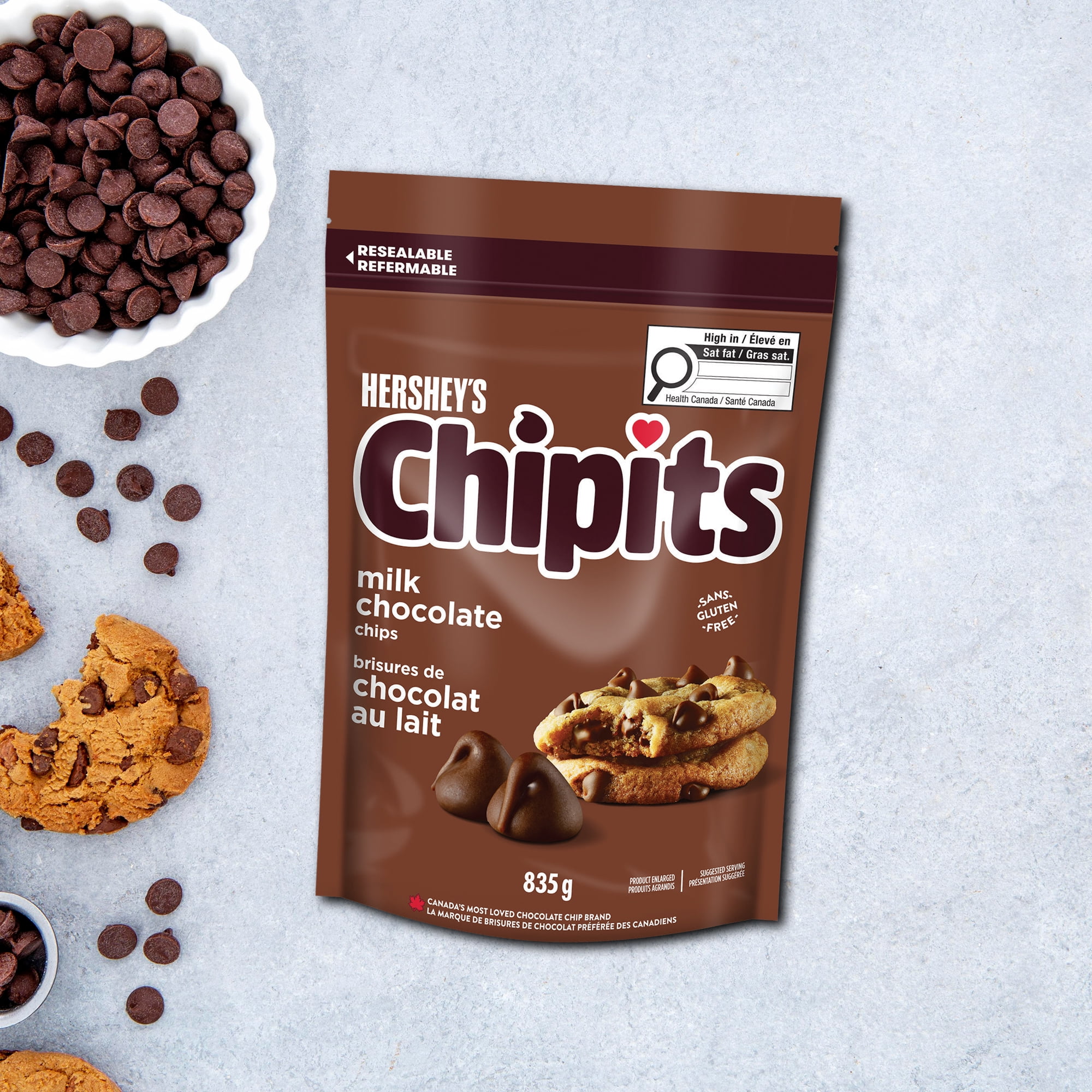 Brisures de chocolat noir HERSHEY'S CHIPITS, 775 g