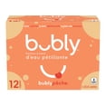 thumbnail image 2 of Bubly Peach Sparkling Water 12 x355 mL, Cans, 2 of 10
