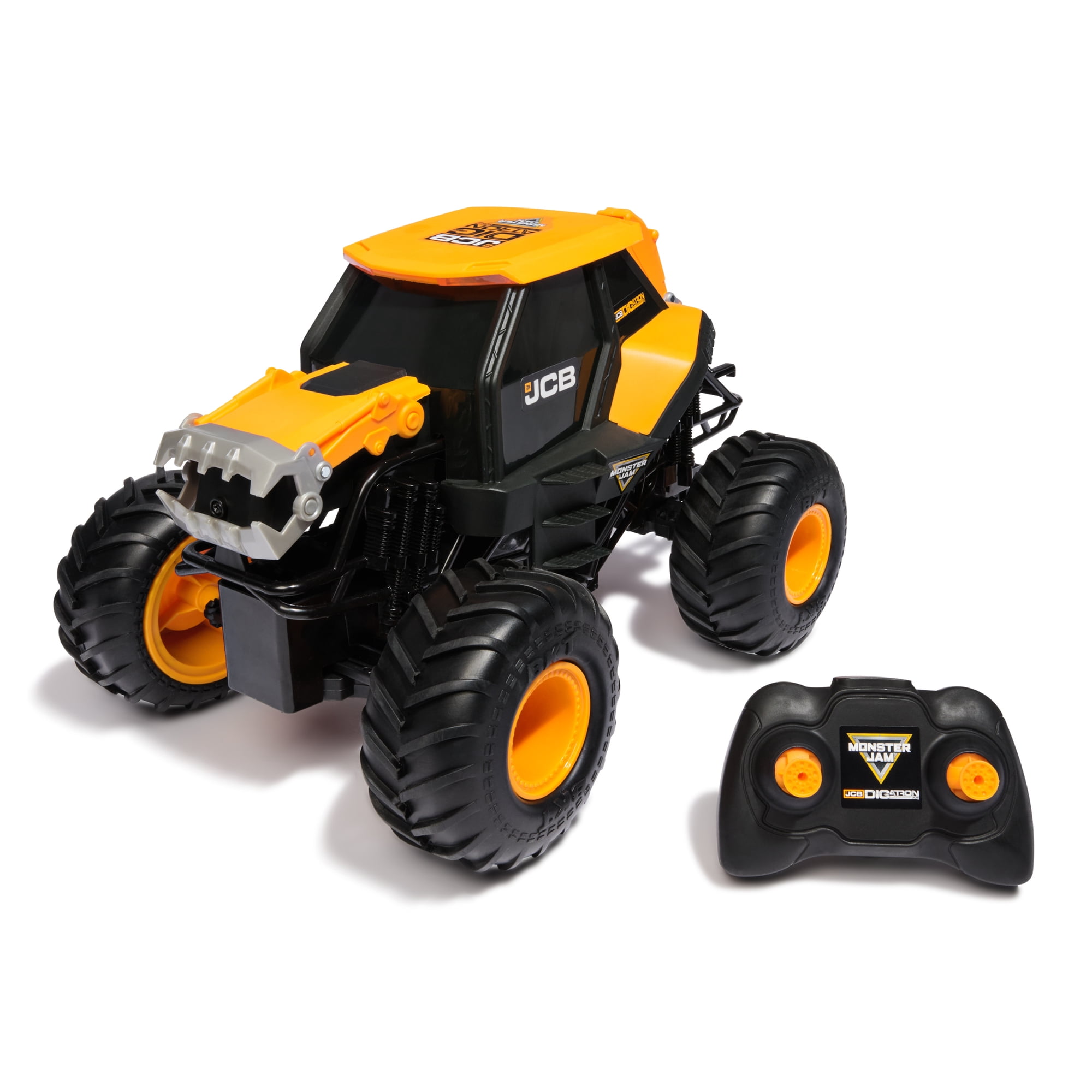 Monster Jam JCB Digatron Remote Control Vehicle with Lights, 1:15