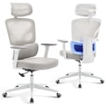 thumbnail image 2 of EDTara Mesh Ergonomic Office Chair, High-Back Swivel Design With Adjustable Lumbar Support, 3d Armrests and Reclining Back, 2 of 8