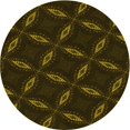 thumbnail image 1 of Ahgly Company Machine Washable Indoor Round Transitional Dark Bronze Brown Area Rugs, 5' Round, 1 of 7