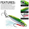 thumbnail image 2 of Leurres de Pêche DWS586 pour l'Extérieur - 7-30 g, 6 Tailles, Action de Coulée Rapide, 2 of 10