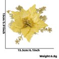 thumbnail image 1 of Christmas Tree Decorations,Christmas Decorations Indoor Christmas Artificial Flowers 16Cm Simulation Flower Accessories Christmas Tree Decoration Christmas Flower Pendant, 1 of 1
