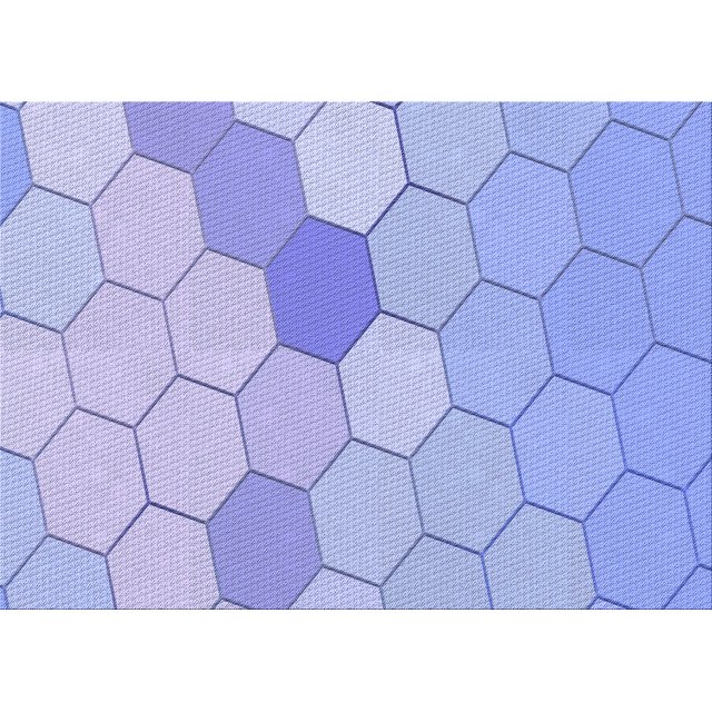 Ahgly Tapis Rectangulaire Lavable en Machine Intérieur Transitionnel Bleu Ange Bleu, 2 Pieds x 4 Pieds