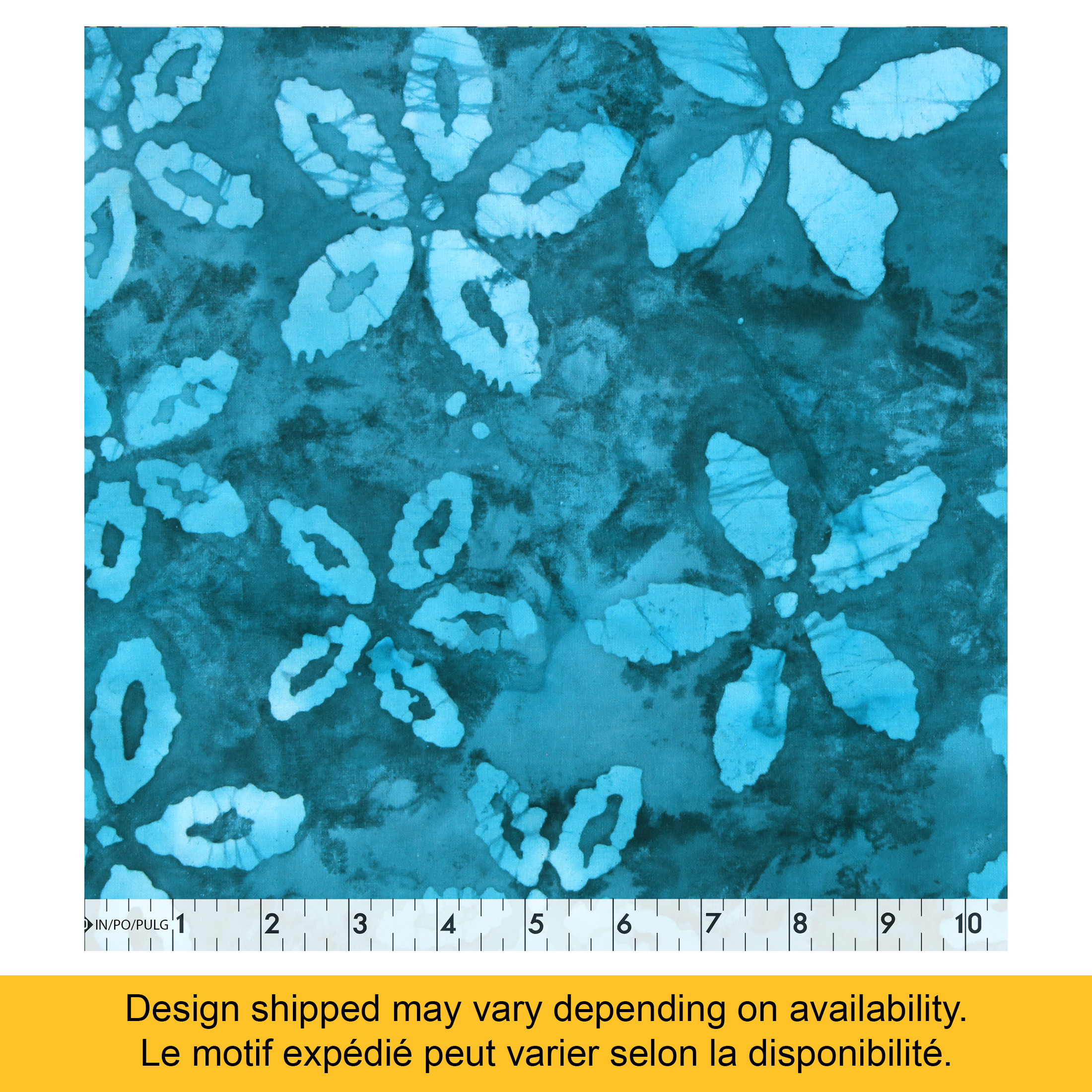 FABRIC CREATIONS, coupons prédécoupés, 1 mc, 100 % coton, batik, 45,7 cm × 53,3 cm (18 po × 21 po)
