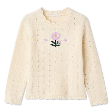 George Toddler Girls' Embroidered Sweater