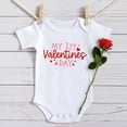 thumbnail image 4 of MIASHUI Barboteuse Garçon Fille Saint-Valentin Manches Courtes Justaucorps Vêtements, Rouge, 0-3 Mois, 4 of 4