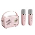thumbnail image 1 of Retro mini speaker portable wireless Bluetooth speaker microphone outdoor karaoke, 1 of 8
