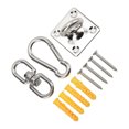 thumbnail image 3 of Swivel Swing Hangers, 551LB Load Capacity Anti Rust Firm Connection Swing Ceiling Mount Set  for Yoga Hammock, 3 of 8