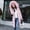 Pink, variant on EGNMCR Womens Long Puffer Coat, Long Sleeve Padded Winter Down Coats, Hooded Parka Jacket Women Solid Casual Thicker Winter Slim Down Lammy Jacket Coat Overcoat Women Coat