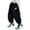 Noir, variante sur Hfolob Pantalon Fille Pantalon Garçon Cordon Élastique Pantalon de Survêtement Joggers Actifs Molleton Chaud Pantalon de Survêtement pour Enfants