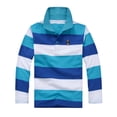 thumbnail image 1 of Enfants Garçons Filles Manches Longues Mode Décontractée Chemise Rayée Fermeture à Boutons Mode Confortable & Garçons T-Shirt Raglan Manches Longues Manches Longues sous-Chemise T-Shirt 2t Haut Femmes Tricot de Corps Garçons T-Shirt sous-Vêtements, 1 of 2