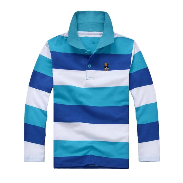 Enfants Garçons Filles Manches Longues Mode Décontractée Chemise Rayée Fermeture à Boutons Mode Confortable & Garçons T-Shirt Raglan Manches Longues Manches Longues sous-Chemise T-Shirt 2t Haut Femmes Tricot de Corps Garçons T-Shirt sous-Vêtements