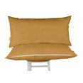 thumbnail image 1 of Vargottam Indoor/Outdoor Polyester Fabric Lumbar Pillow With Insert, All-Weather Waterproof Decorative Throw Pillow for Patio Furniture-Set of 2 - Beige, 1 of 7