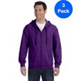 thumbnail image 1 of Gildan Sweat à Capuche Zippé Intégral 50/50 pour Hommes - G186 (Lot de 3), 1 of 1