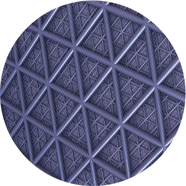 Ahgly Company Tapis Rond Lavable en Machine Intérieur Transitionnel Violet Pervenche, 7 Pieds Rond