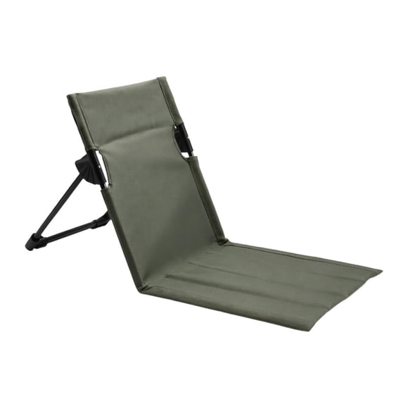amagogo Folding Beach Chair with Back Support Stadium Seat Lightweight Portable Beach Seat Cushion Foldable Chair for Sporting Events Green