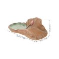 thumbnail image 2 of Estbridge Green Plant Flower Pot Terracotta Pots Large Lucky Wood Ceramic Plate, 2 of 8
