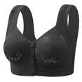 thumbnail image 1 of Kaemgyyd Everyday Bra for Women Front Closure Full Coverage Compression Bra No Underwire Lace Bras Lightly Padded Bras, 1 of 2