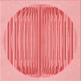 thumbnail image 1 of Ahgly Tapis d'Intérieur Lavable en Machine Carré Transitionnel Rose Pastel, 4 Pieds Carré, 1 of 7