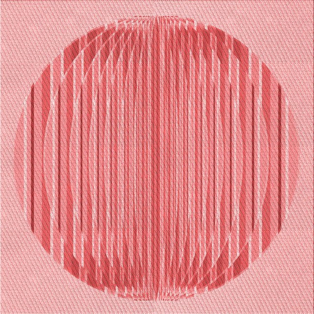 Ahgly Tapis d'Intérieur Lavable en Machine Carré Transitionnel Rose Pastel, 4 Pieds Carré