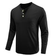 thumbnail image 4 of KIHOUT Spring Winter Sweatshirts for Men, Men Long-Sleeve Beefy Muscle Basic Solid Pure Color Blouse Tee Shirt Top Long Sleeve Round-Neck Blouses &, Size S-2XL, 4 of 5