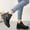 Black, variant on Cameland Hidden High Heel Zipper Wedge Boots, Vintage Calf Boots Women's Leather Women's Shoes Vintage Western Flat Boots, Calf Boots Women's Flat Boots