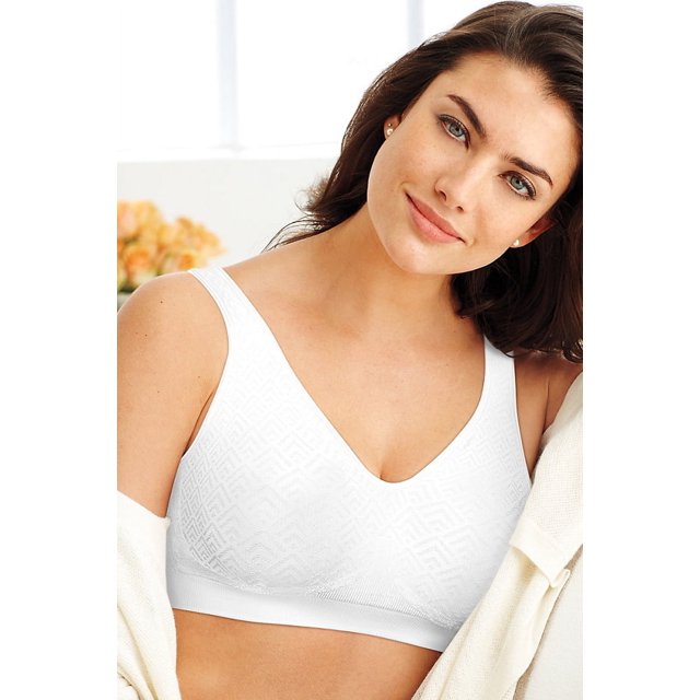 Soutien-gorge Sans Armatures pour Femmes Bali 3484 Comfort Revolution ComfortFlex Fit (Blanc Rétro 2X)