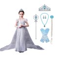 thumbnail image 1 of Robe de Fête des Neiges pour Fille, Robe Reine Elsa, Robe Princesse pour Jeu de Rôle, Robe à Paillettes avec Accessoires, 1 of 6