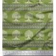 thumbnail image 1 of Soimoi Velvet Fabric Arrow & Tree Block Print Fabric by The Yard 58 Inch Wide, 1 of 2