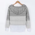 thumbnail image 5 of Fridja Mode Femme O-Cou Manches Longues Automne T-Shirt Impression Chemisier à Capuche Tops, 5 of 5