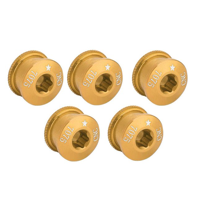 Aluminium Alloy Stable Sturdy Durable Bicycle Disc Screw, 5Pcs Bike Screw, For Single Double Triple Speed